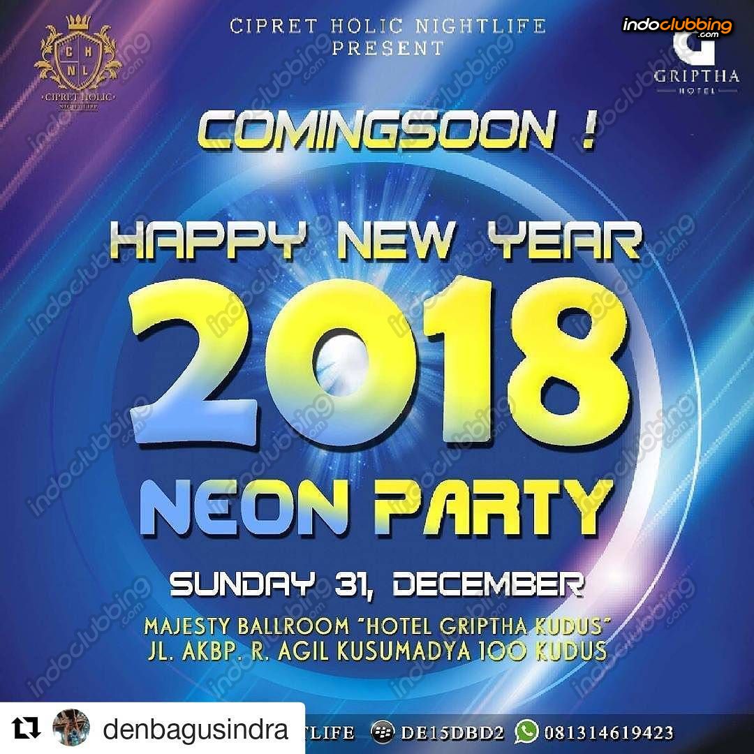 HAPPY NEW YEARS 2018 NEON PARTY